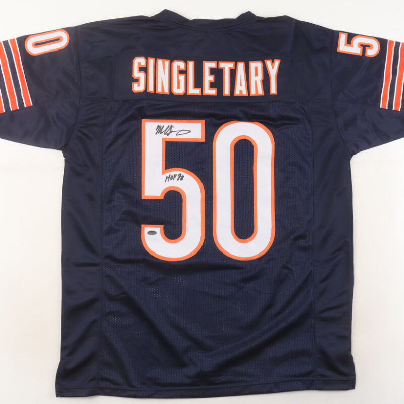 Jersey Personalizado Firmado por Mike Singletary – Inscripción HOF