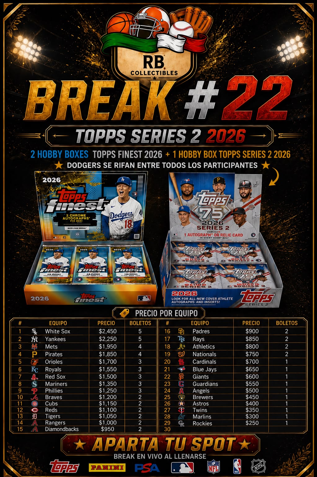 BREAK #22 MLB