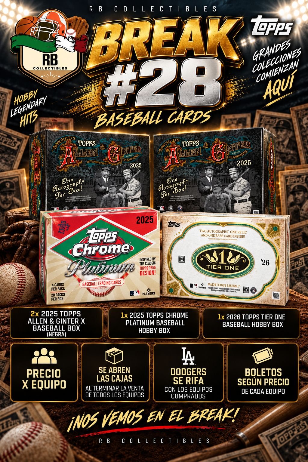 Break #28 MLB – Allen & Ginter X + Chrome Platinum + Tier One